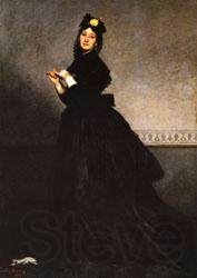 Charles Carolus - Duran Lady with a Glove ( Mme, Carolus - Duran ). Spain oil painting art